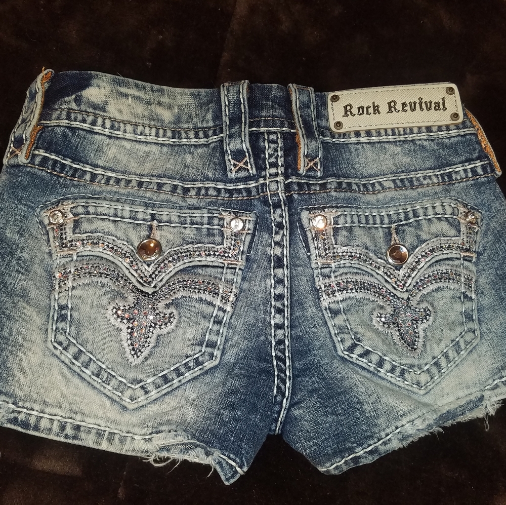 Rock revival Jean shorts